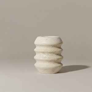Travertine Candle Holder Small